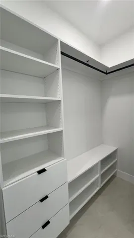View of spacious closet