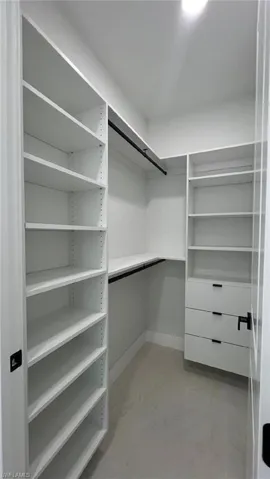 View of spacious closet