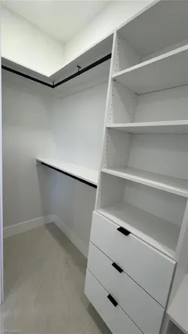 View of spacious closet