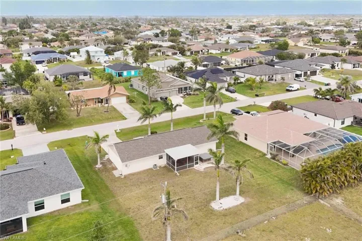 Bird's eye view featuring a residential view