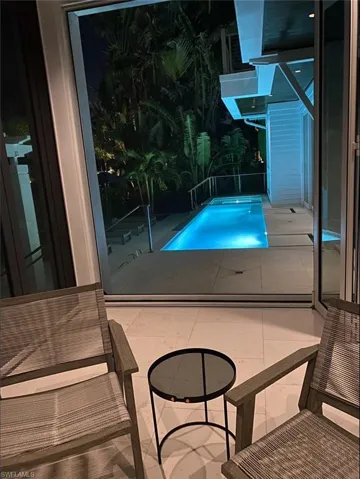 View of pool