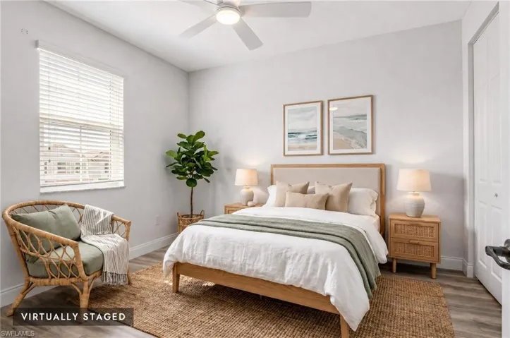 guest bedroom virtually staged