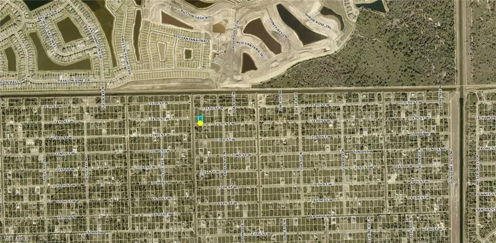 Aerial view of property's location