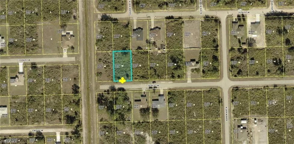 Map / location with property boundaries highlighted