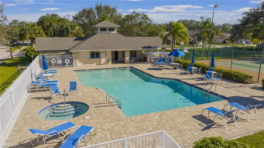 Community Pool, clubhouse and spa across the street