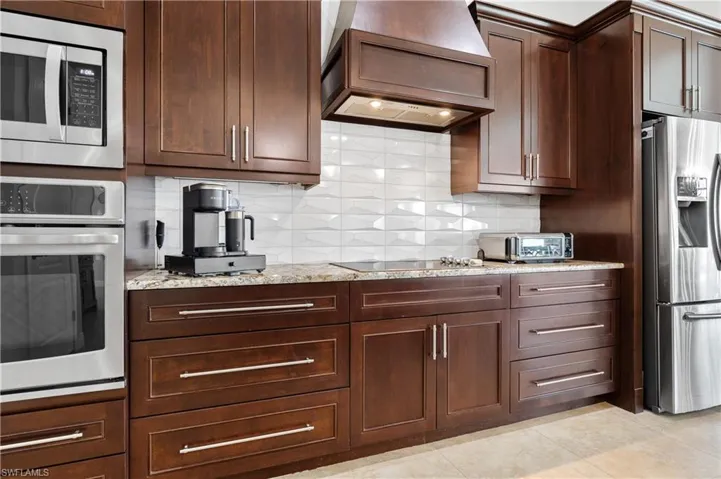 Cooktop and wall oven