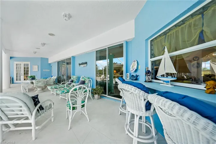 View of patio featuring french doors
