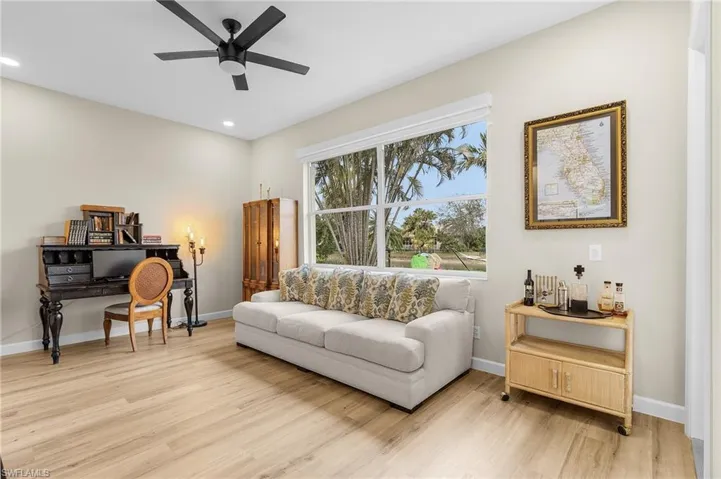 Large Second Living Room/Den with Luxury Vinyl Floors, Big Window and lots of Light