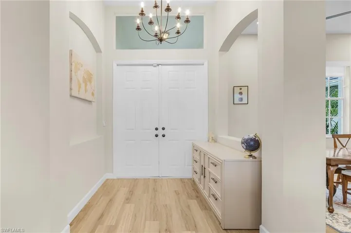 Grand Entry with New Chandelier
