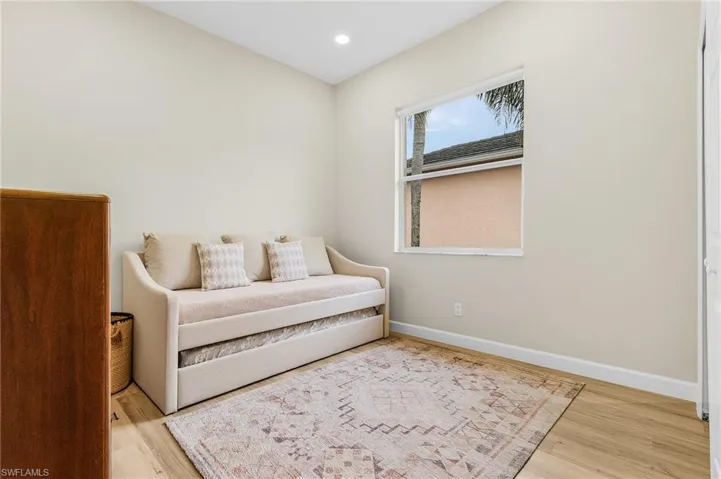 Spacious 2nd Bedroom with Blackout Shades, Fresh Paint & Large Closet