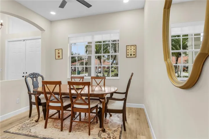 Formal Dining Room Open to the Living Area Ideal for Entertaining