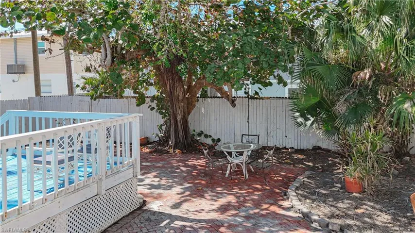View of patio featuring a deck