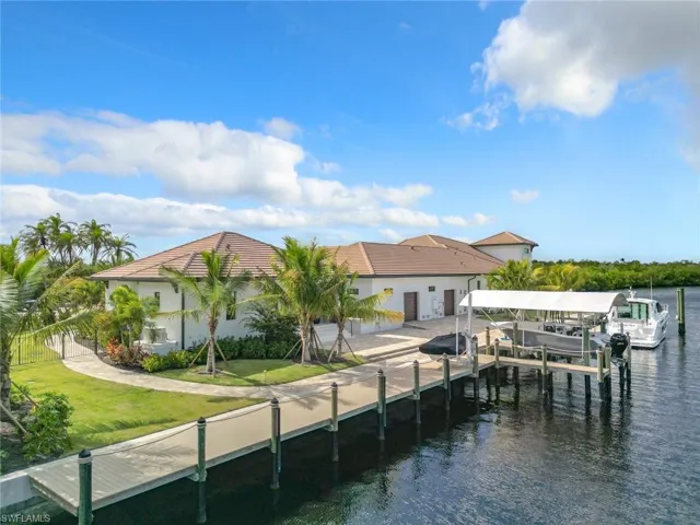 Extra boat parking for guests and a park like side yard.