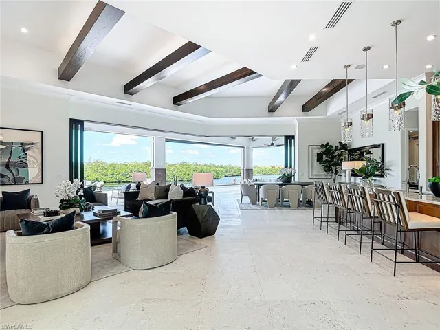 The counter height bar seating is under lit as well!