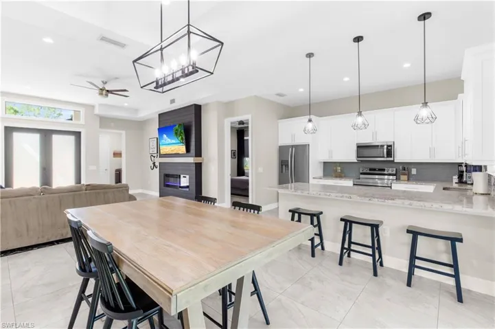 Dining Room - Kitchen - Living Room