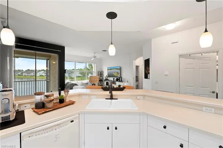 Kitchen into Living Room