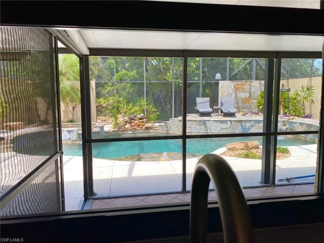 Wonderful view standing inside at the kitchen sink.