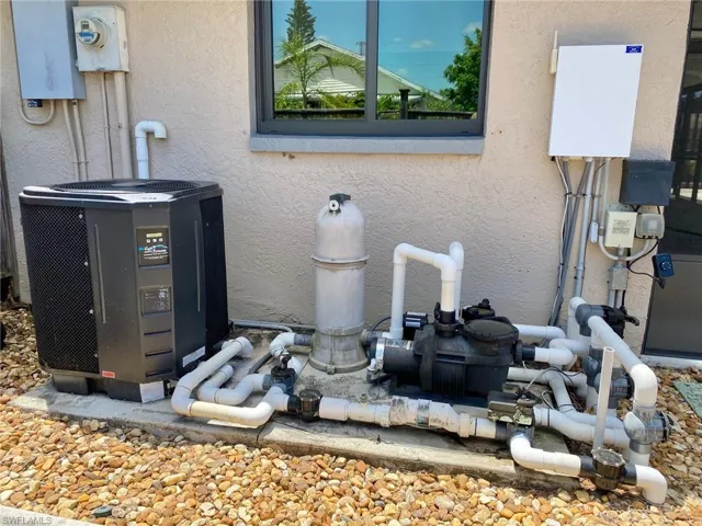 Pool equipment and a newer electric heater