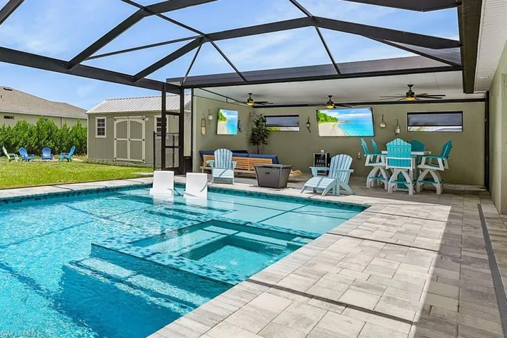 Truly a resort-style outdoor living space.