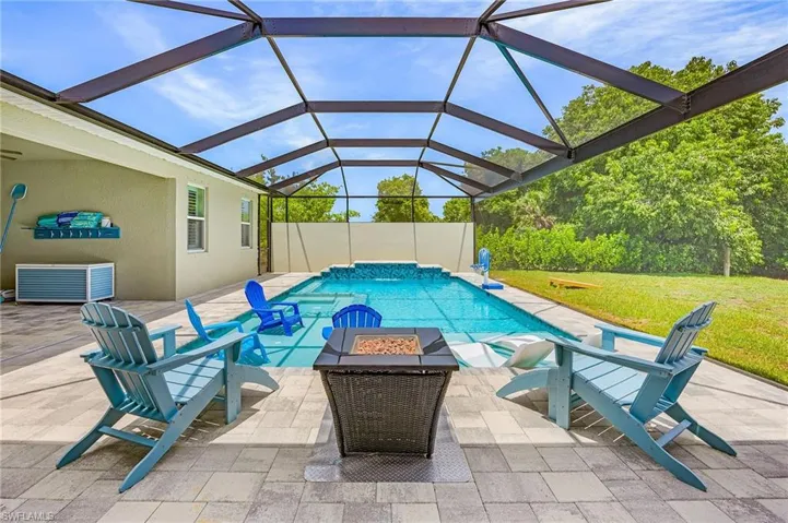 Resort-style outdoor space unlike most newer homes in Cape Coral, combining luxury, space, and functionality for the ultimate Florida Lifestyle.