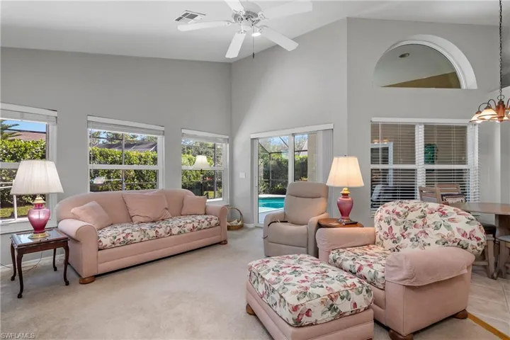 Family Room Overlooking Pool