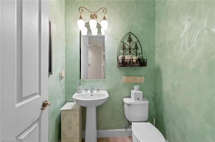 Half bath with toilet