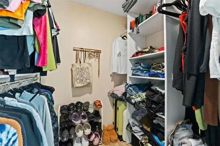 View of spacious closet