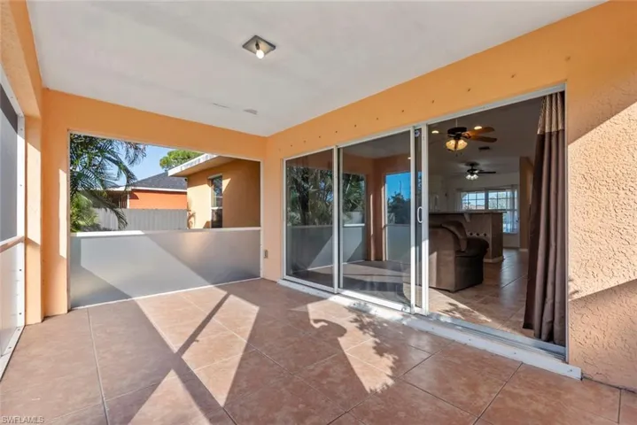 Screened lanai