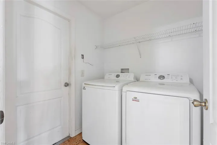Indoor laundry room