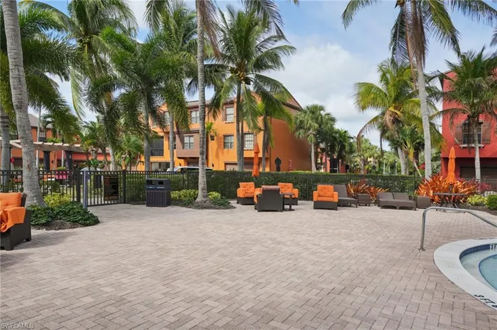 View of property's community featuring fence