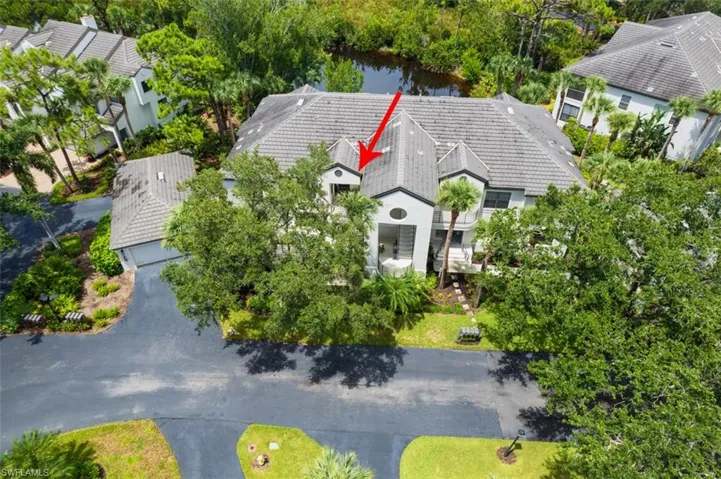 View from above of property