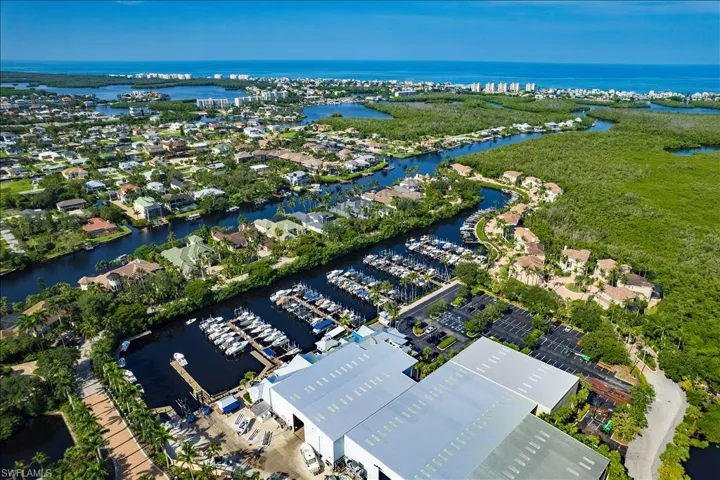 Marina and canals leading to the Bay and Gulf
