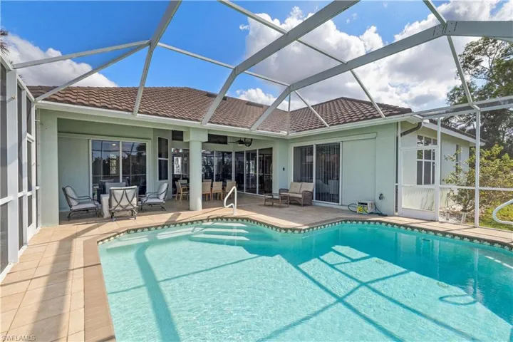 View of heated swimming pool