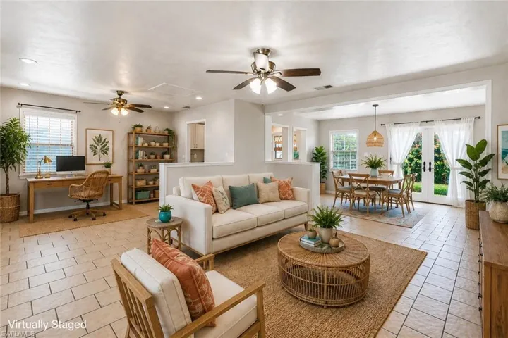 Living Room - virtually staged