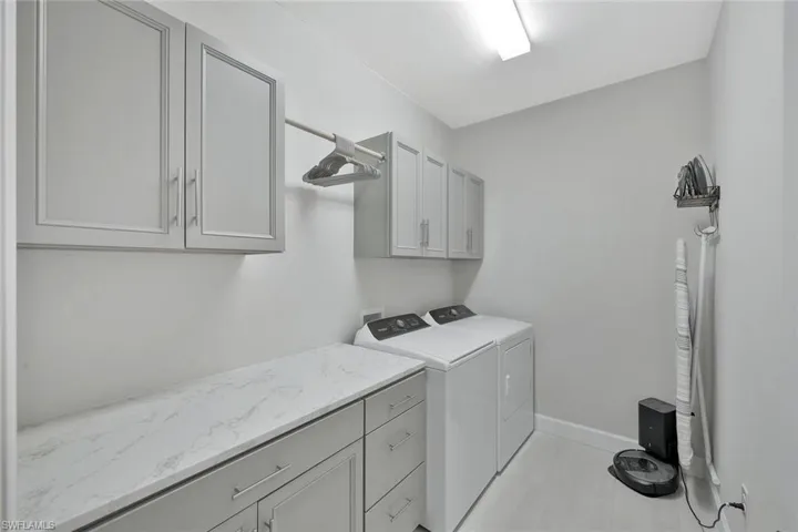 spacious laundry room