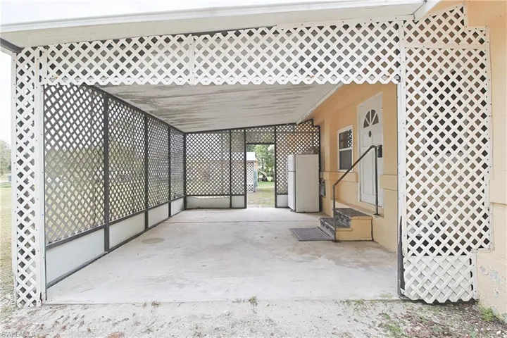 View of patio featuring entry steps