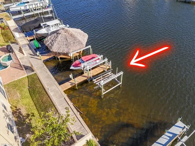 Bird's eye view of a large body of water