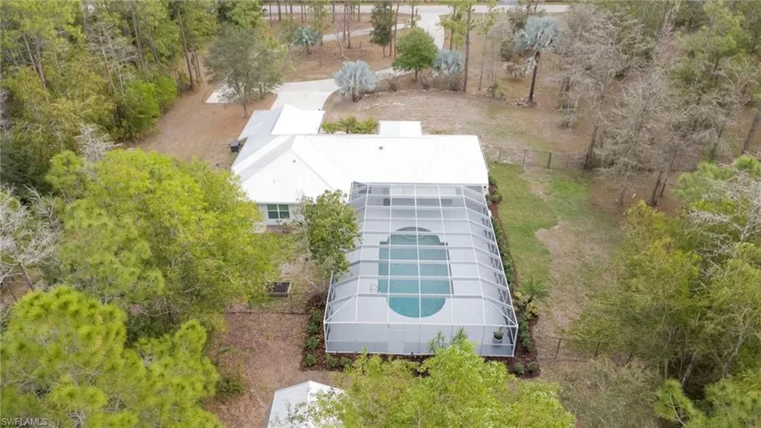 View from above of property