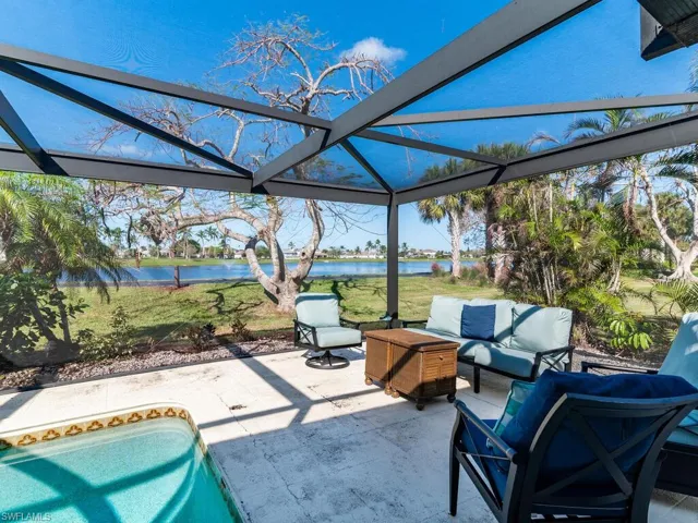 View of patio / terrace with a water view and an outdoor hangout area