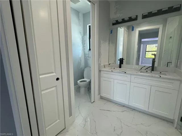 Entryway into the private master toilet room