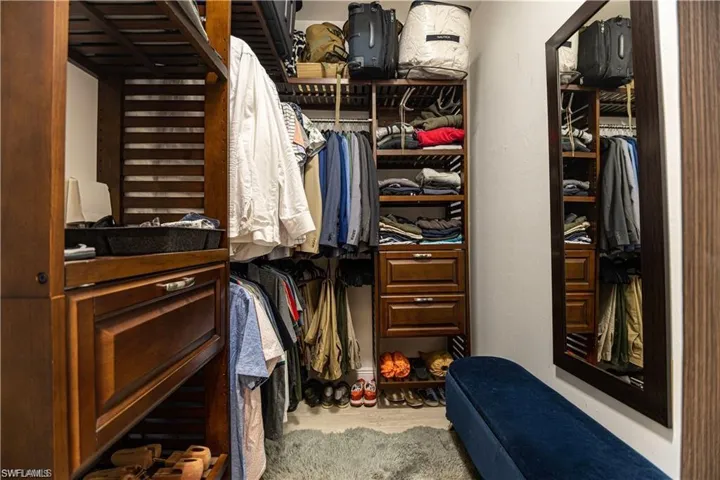 View of spacious closet