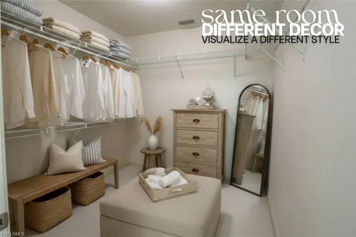 View of spacious closet