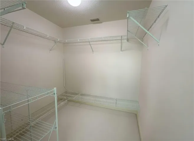 View of spacious closet