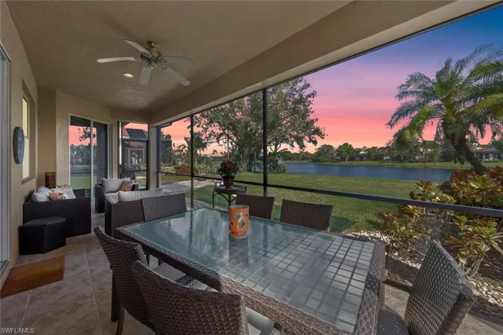 Enjoy the sunrise from your screened lanai