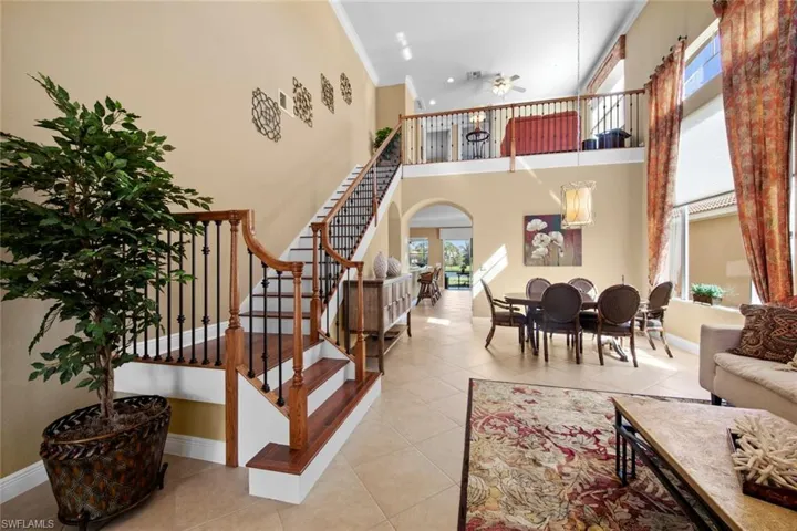 Elegant staircase to 2nd level