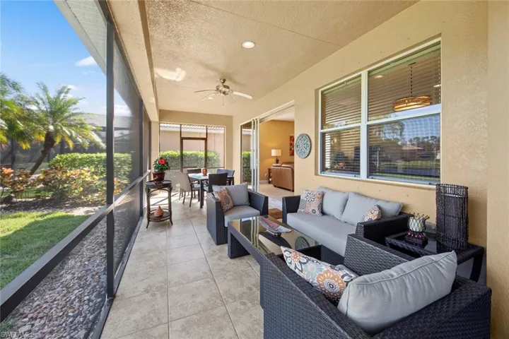 Plenty of covered space to entertain and relax
