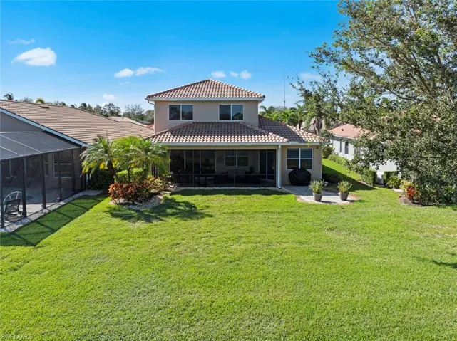 Aerial view of rear of home, just waiting for a pool!