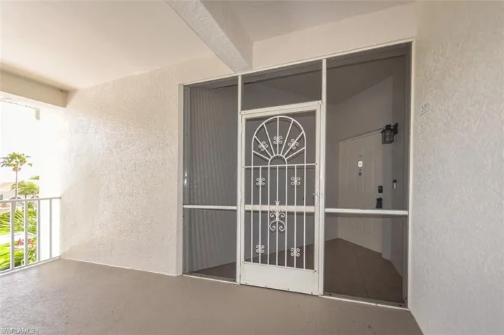 View of exterior entry