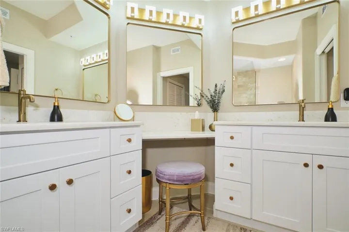 Full bath with vanity