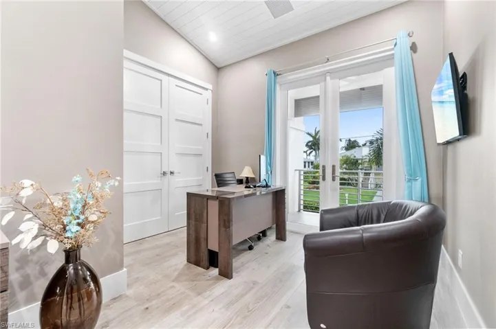 Office with private balcony